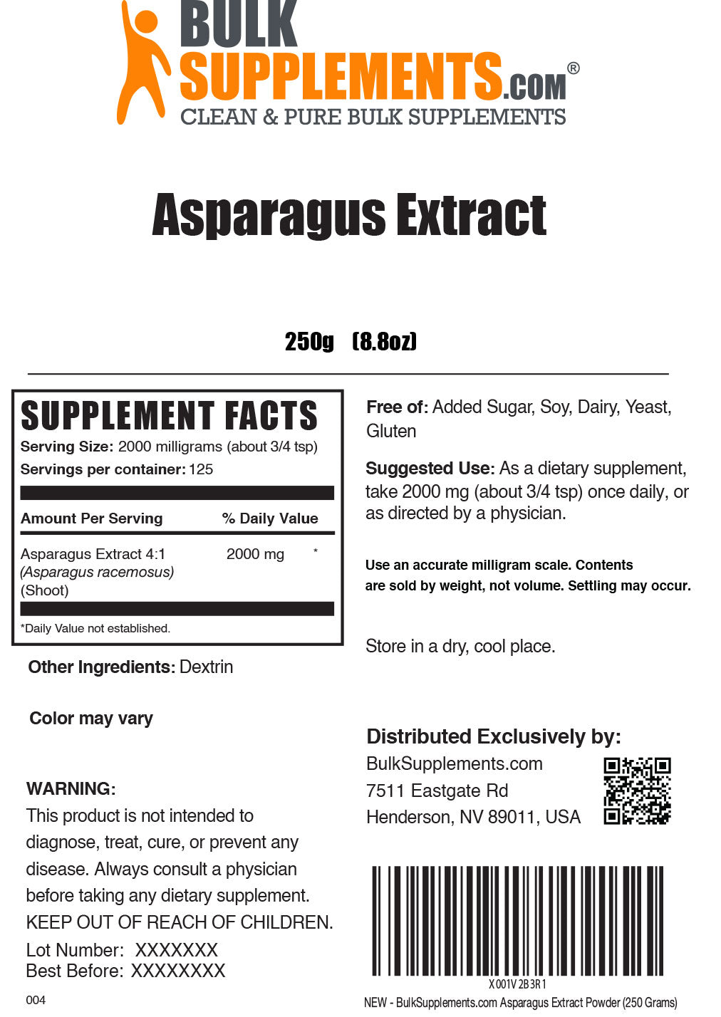Asparagus Extract Powder