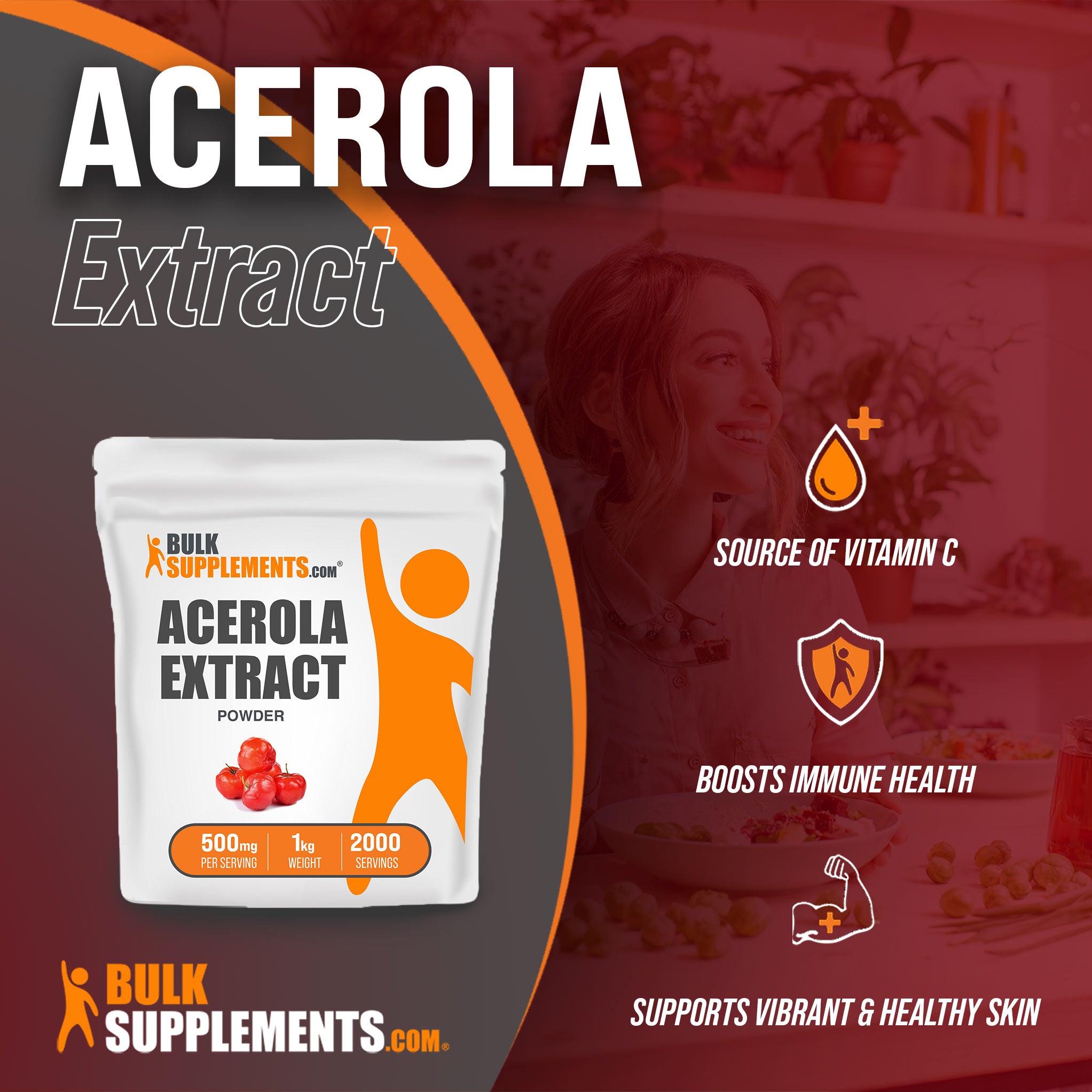 Acerola vitamin c Powder Extract for Immune Health