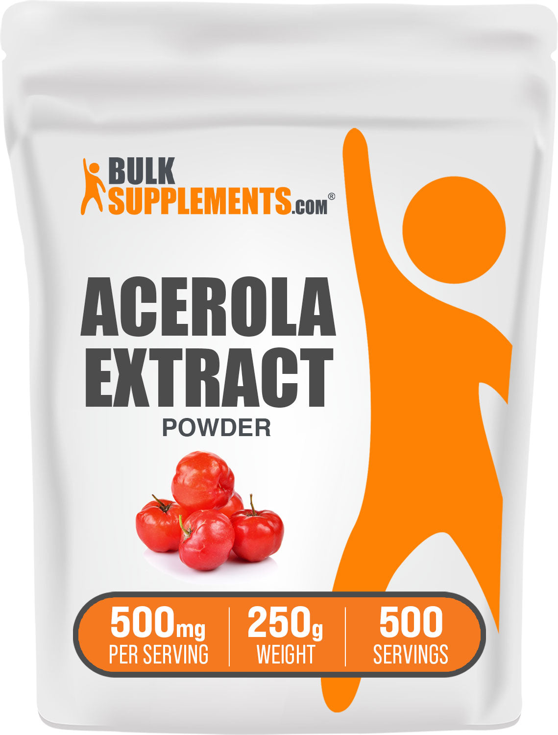 BulkSupplements.com Acerola Extract Powder 250g Bag