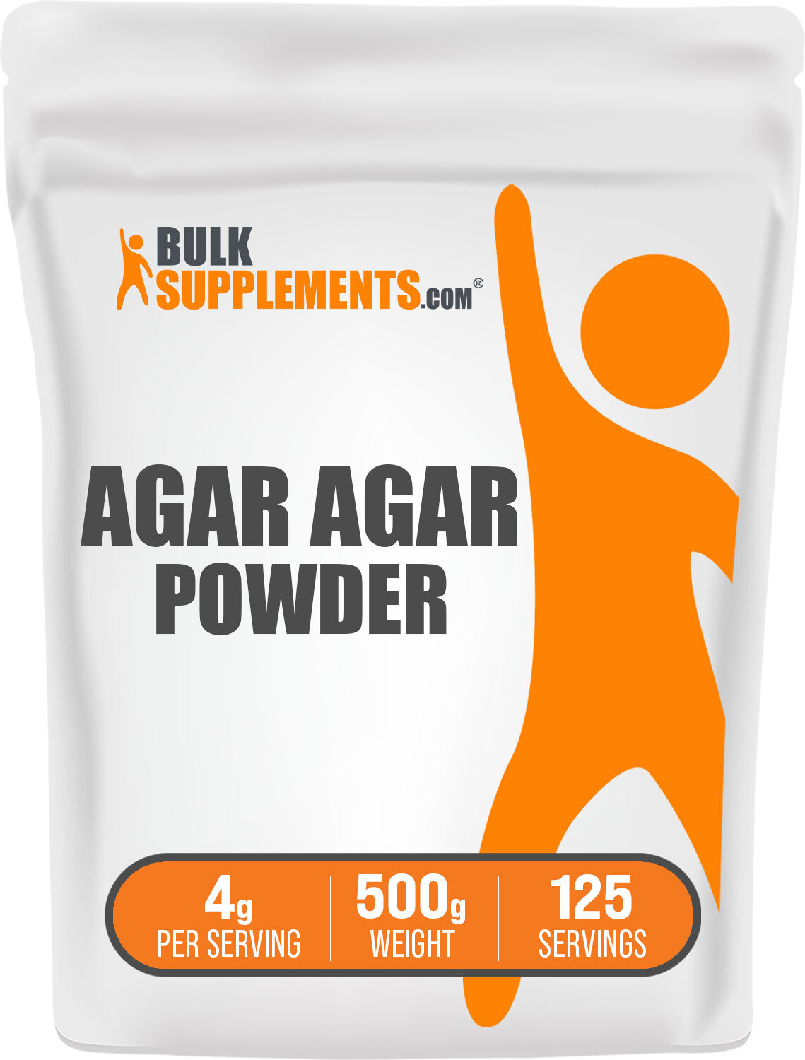 BulkSupplements.com Agar Agar Powder 500g Bag