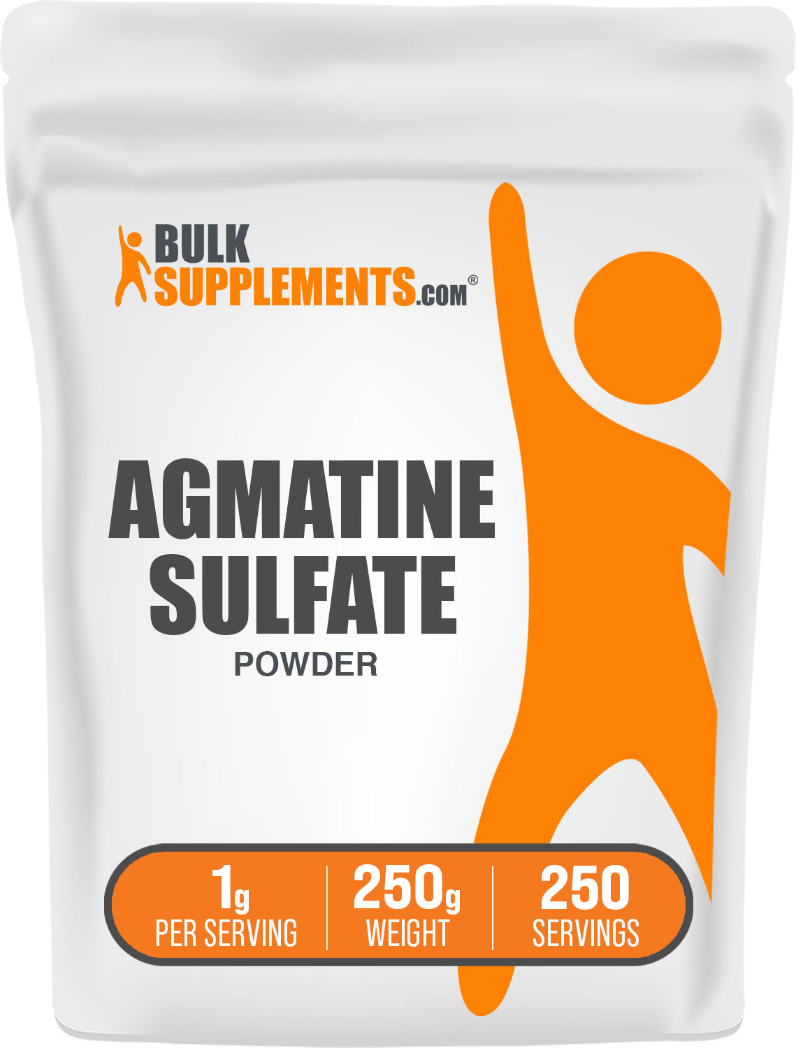 BulkSupplements Agmatine Sulfate Powder 250g Nitric Oxide Supplement