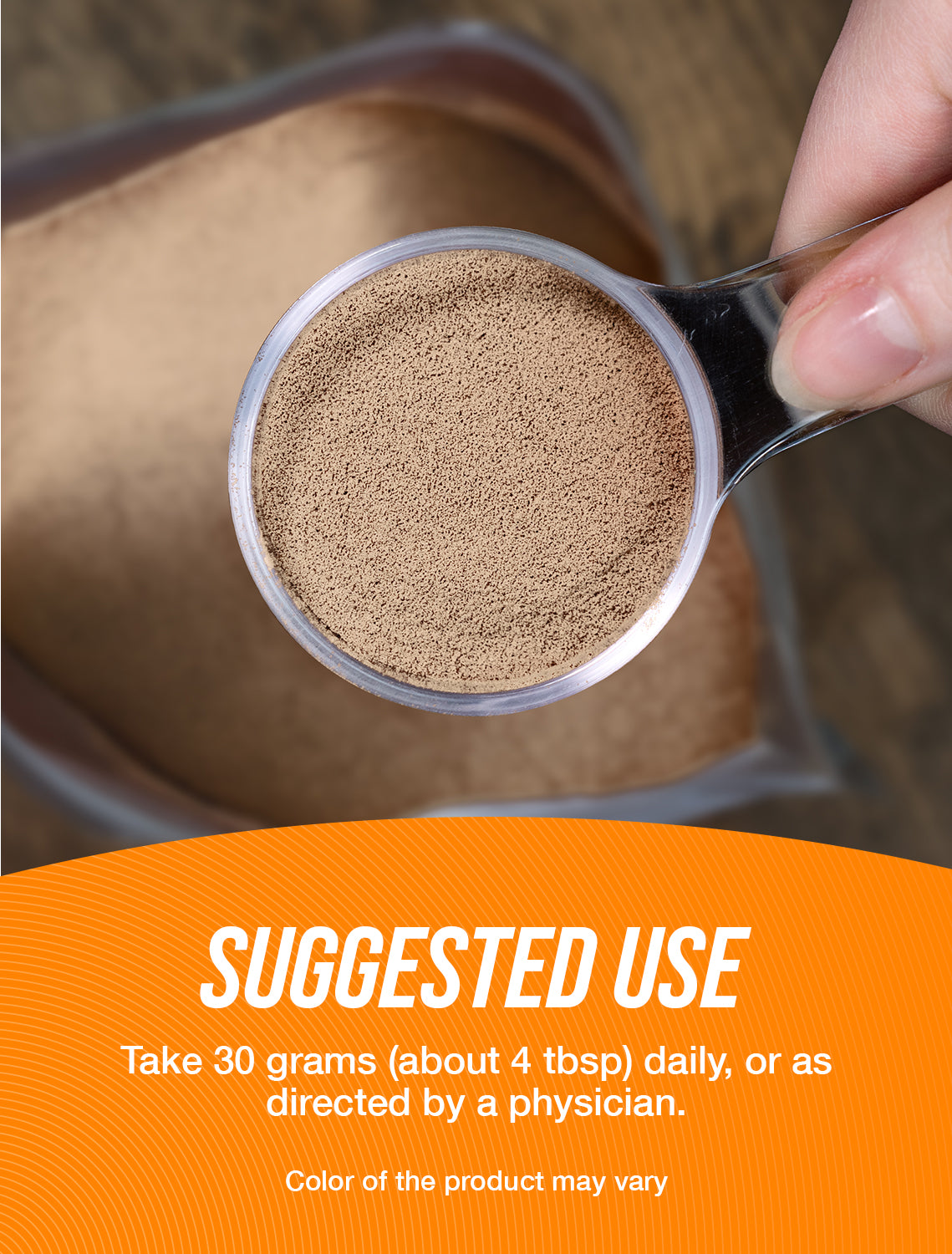 Almond protein powder suggested use image