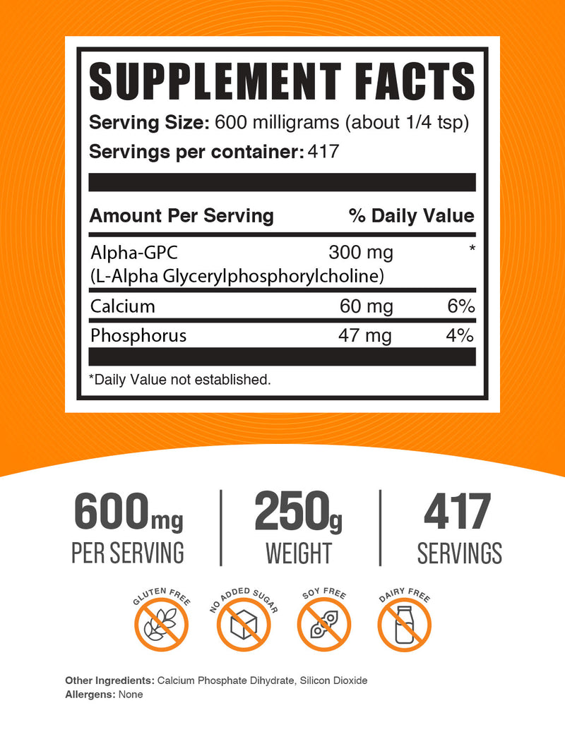 Alpha GPC (L-Alpha Glycerylphosphorylcholine) Powder