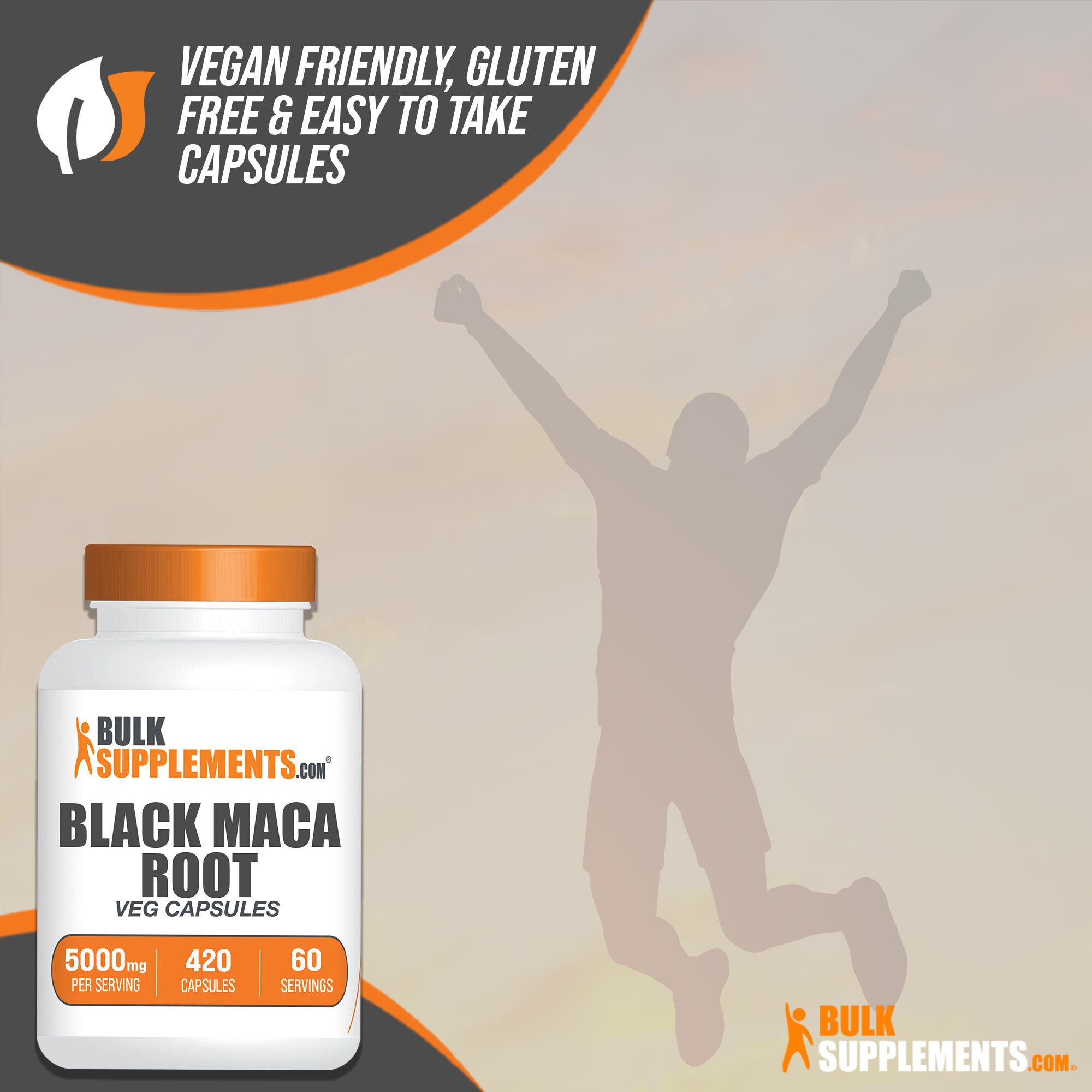 Black Maca Root Powder Capsules