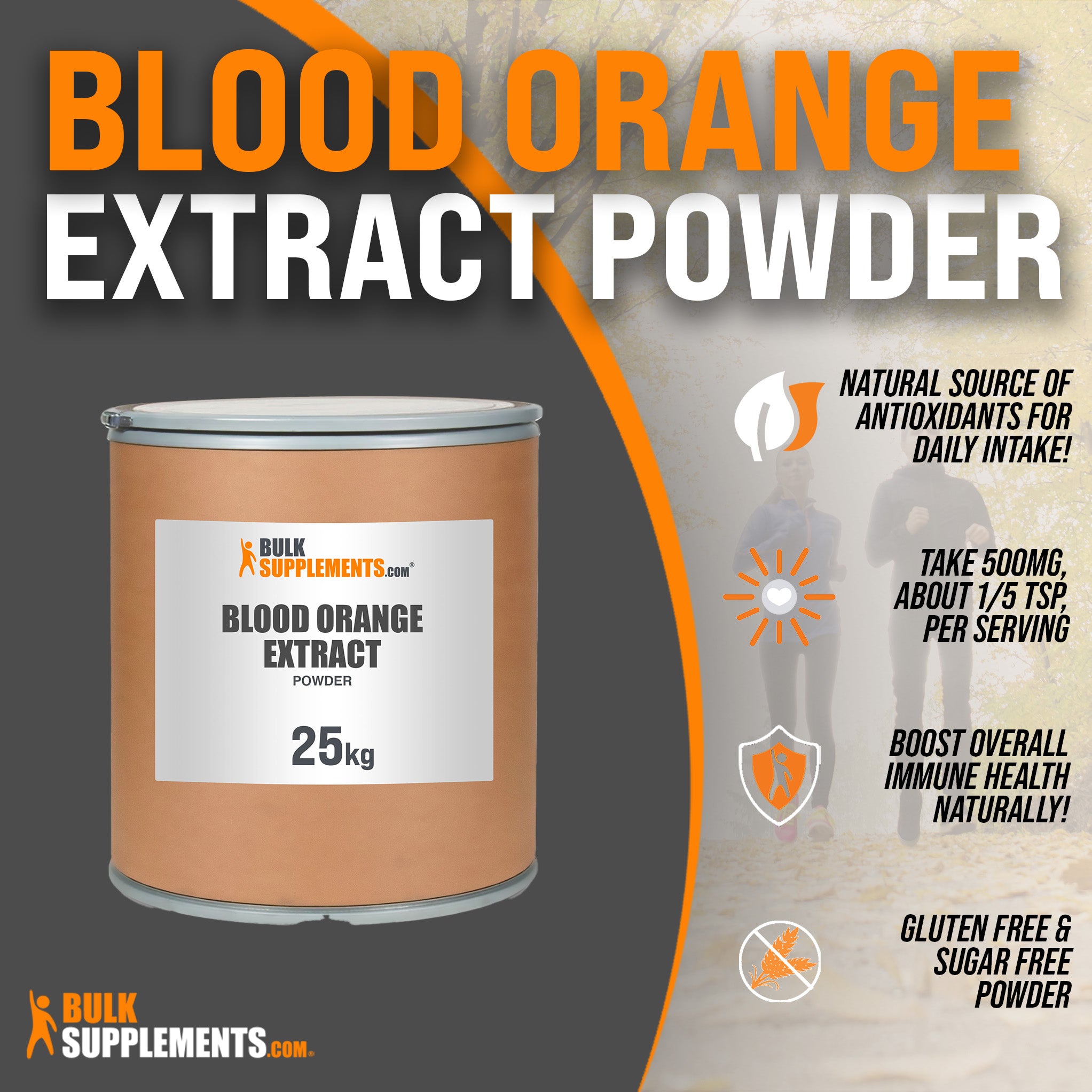 25kg of Blood Orange Extract: An ideal antioxidant supplement