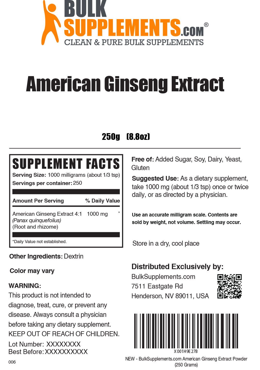 Amerikanisches Ginseng-Extrakt-Pulver