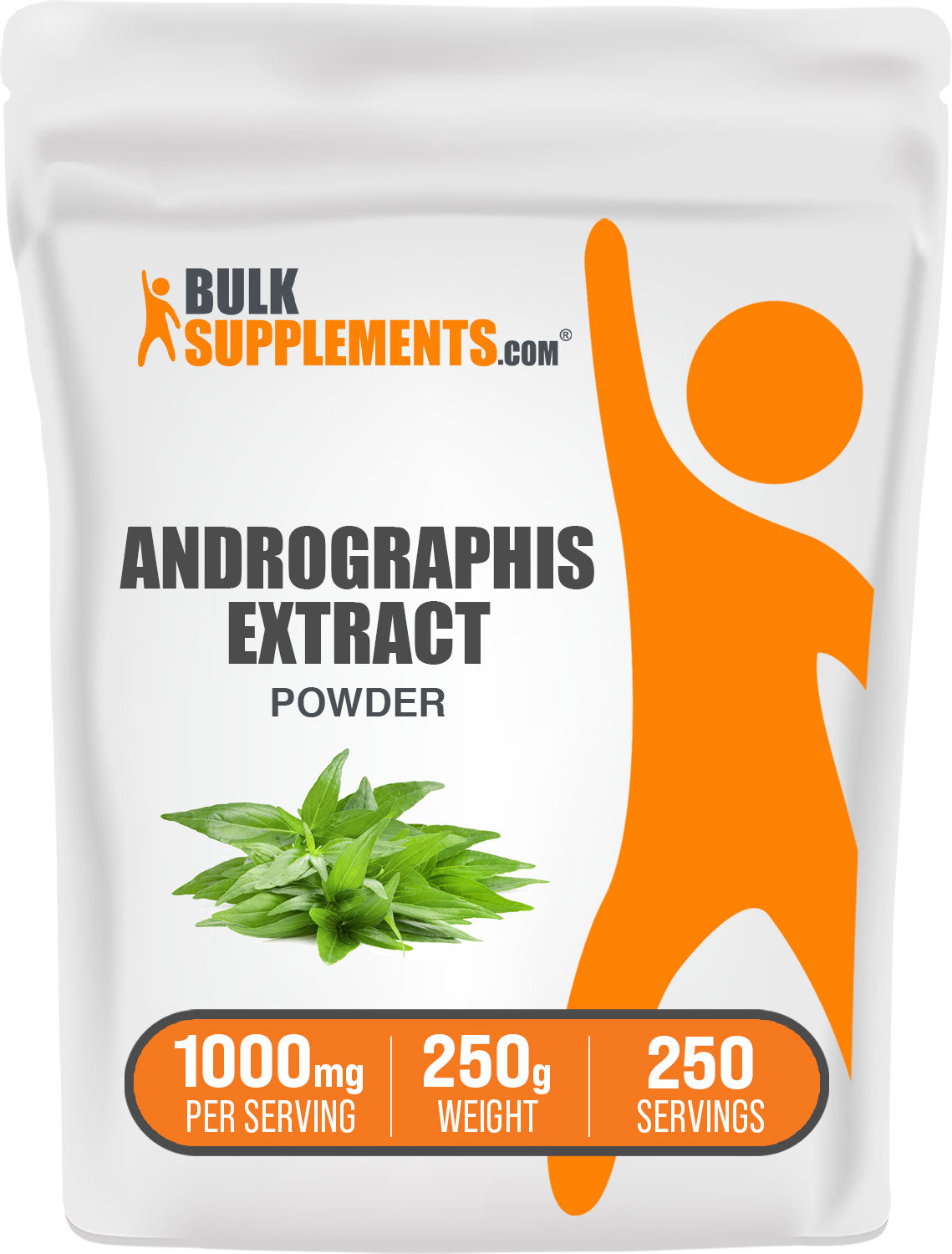 BulkSupplements.com Andrographis Extract Powder 250g Bag