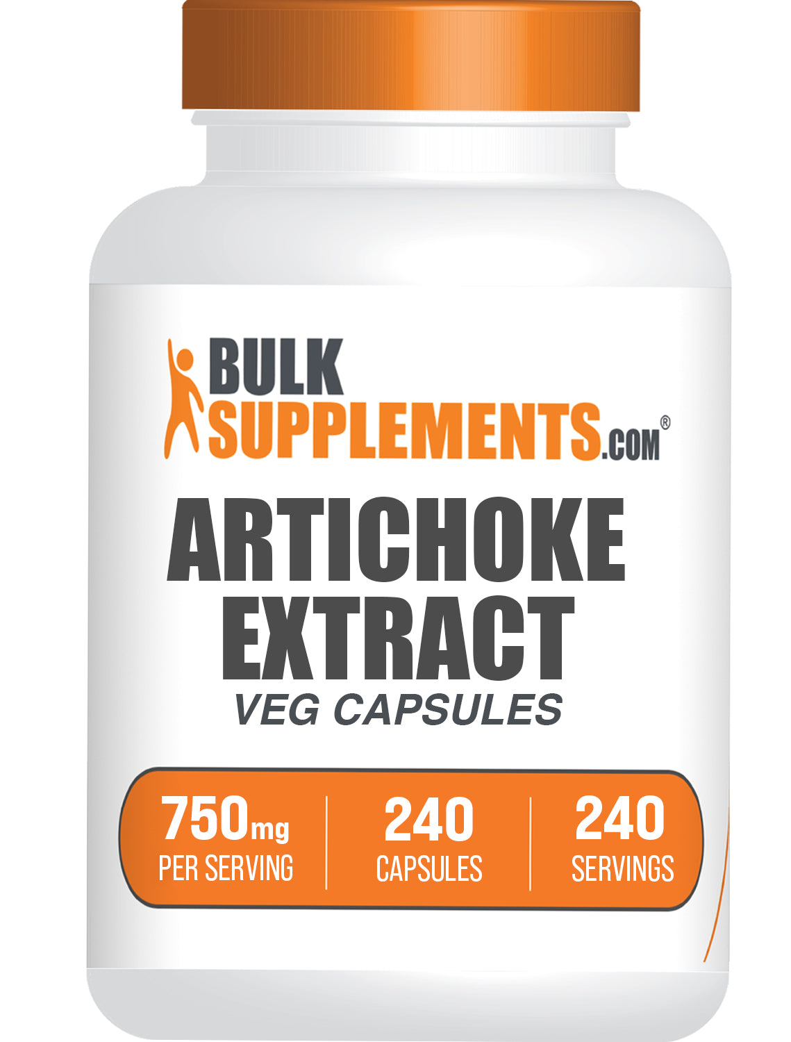 BulkSupplements.com Artichoke Extract 240 capsules bottle image