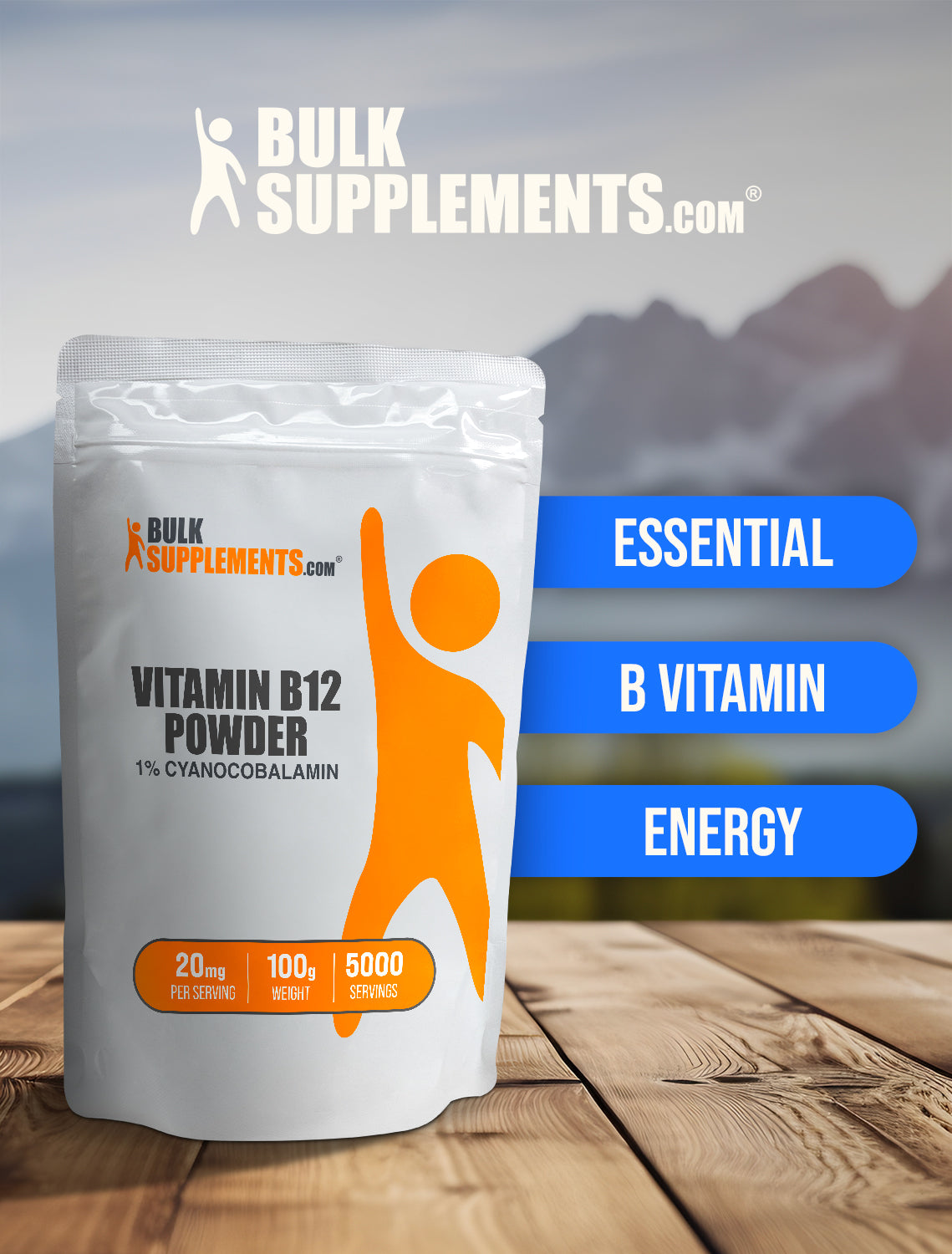Vitamin B12 1% Cyanocobalamin powder keyword image 100g