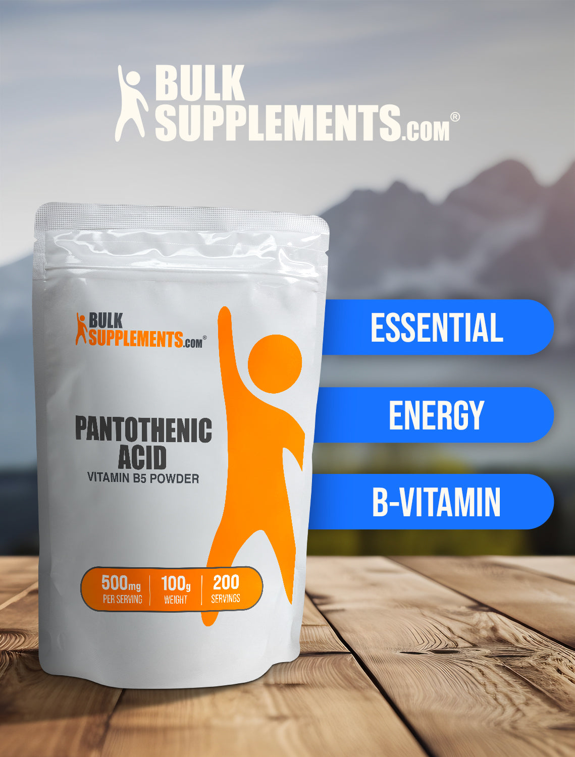 Pantothenic Acid Powder Vitamin B5 keyword image 100g