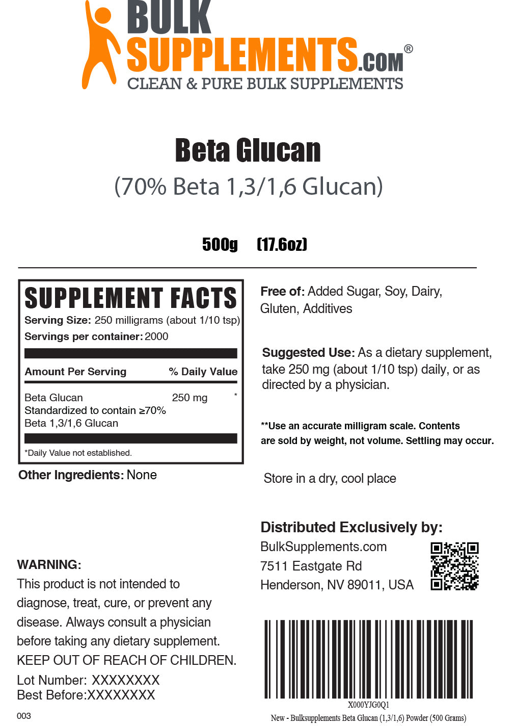 beta glucan supplements	