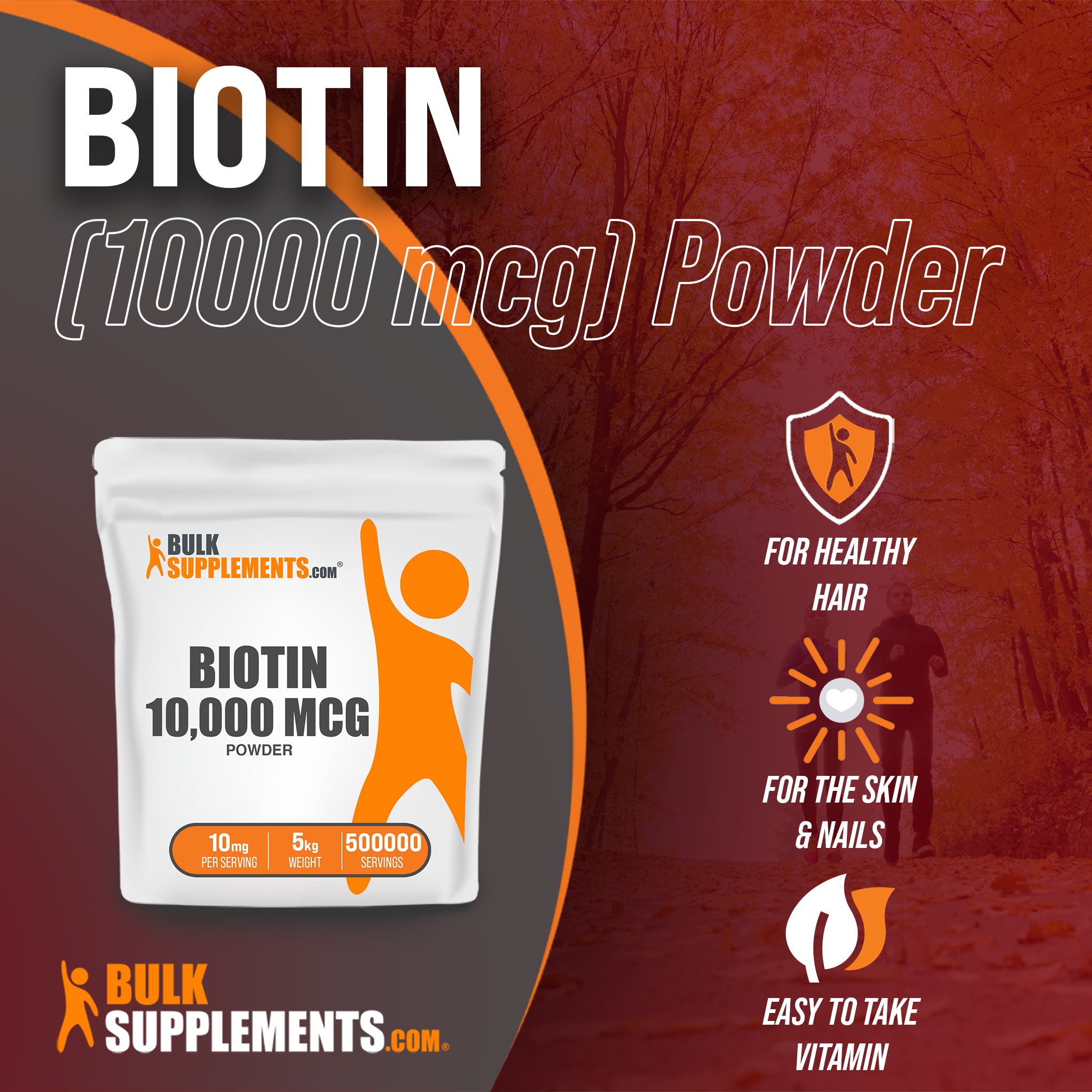 5kg bag of biotin 10000mcg supporting hair skin nails vitamins for women