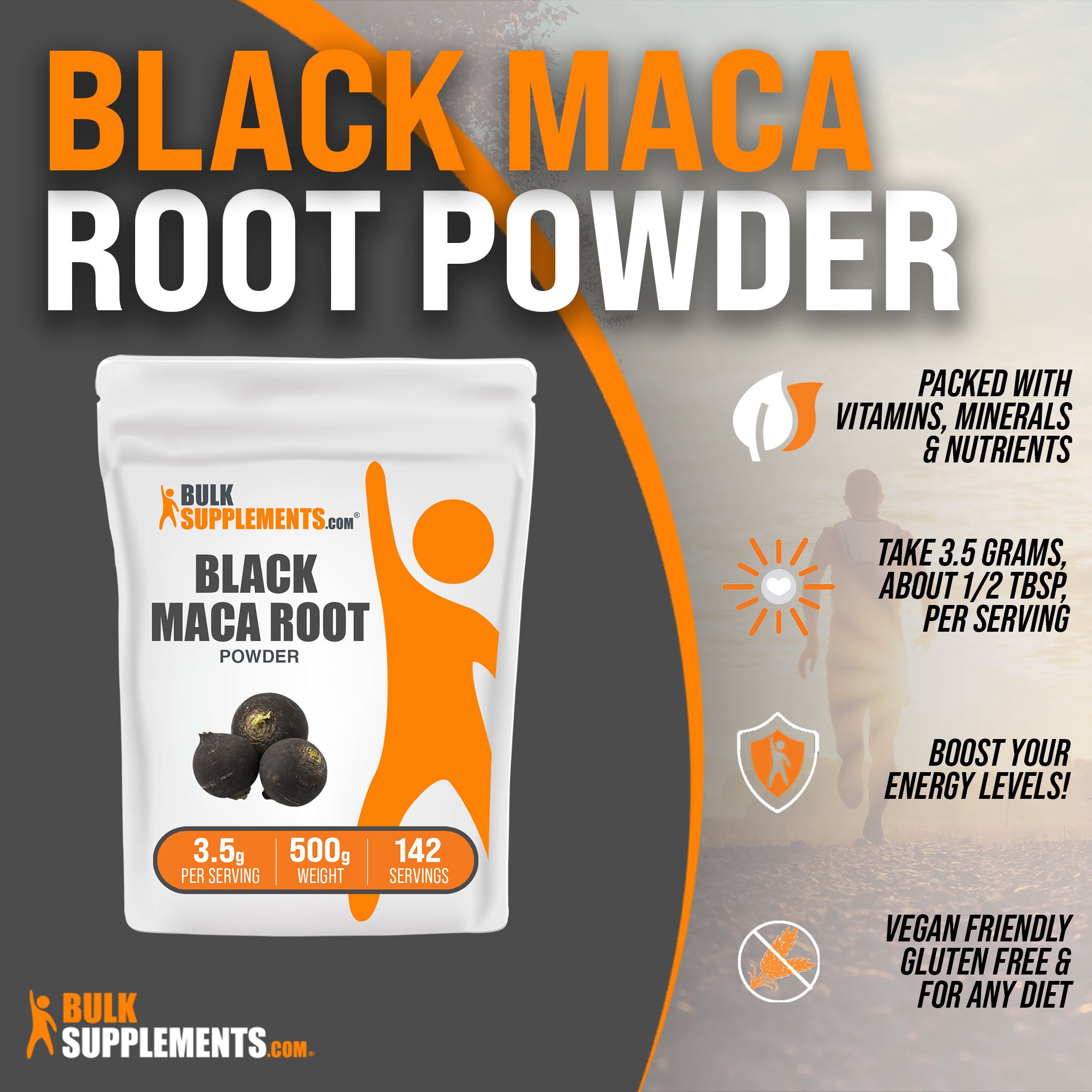 benefits of 500g black maca root