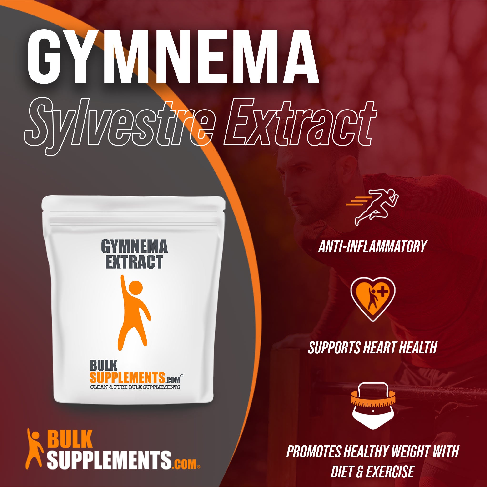 Benefits of Gymnema Extract; anti-inflammatory, supports heart health, promotes healthy weight with diet and exercise
