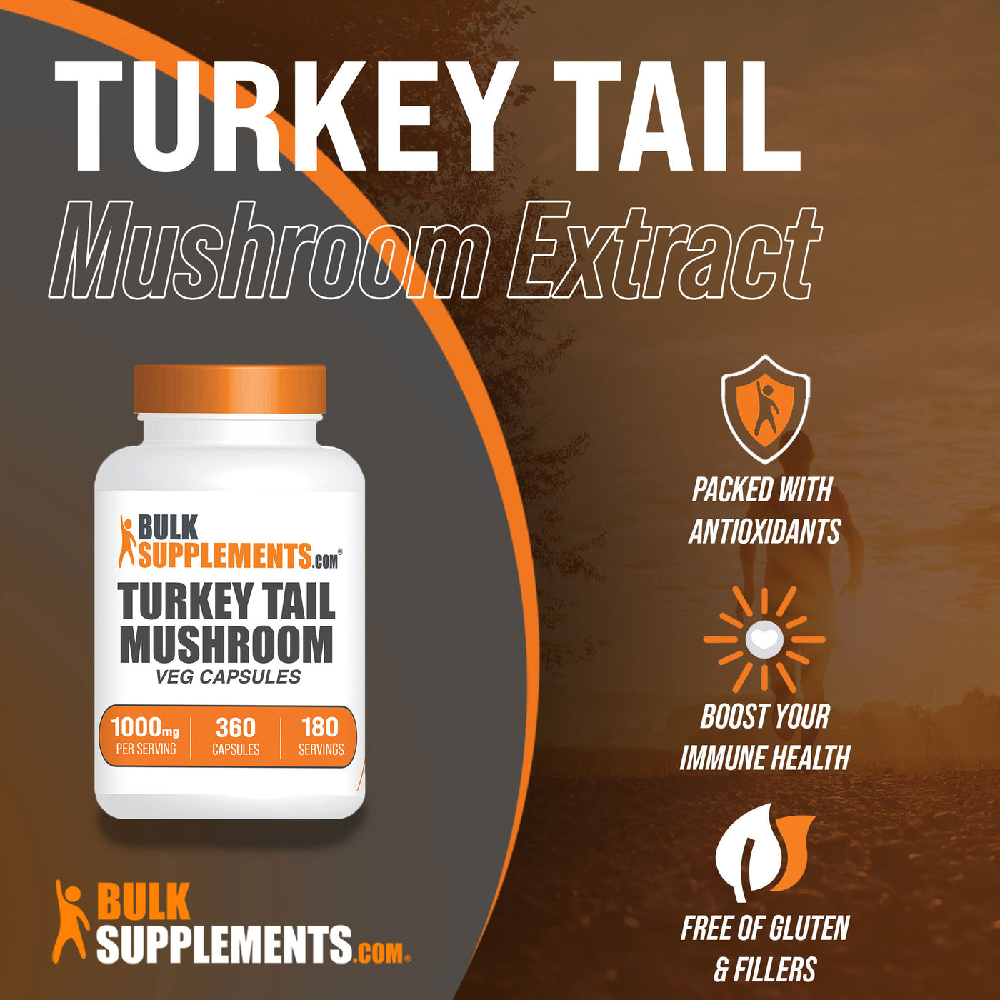 Turkey Tail Mushroom Capsules Get Maximum Immunity Support