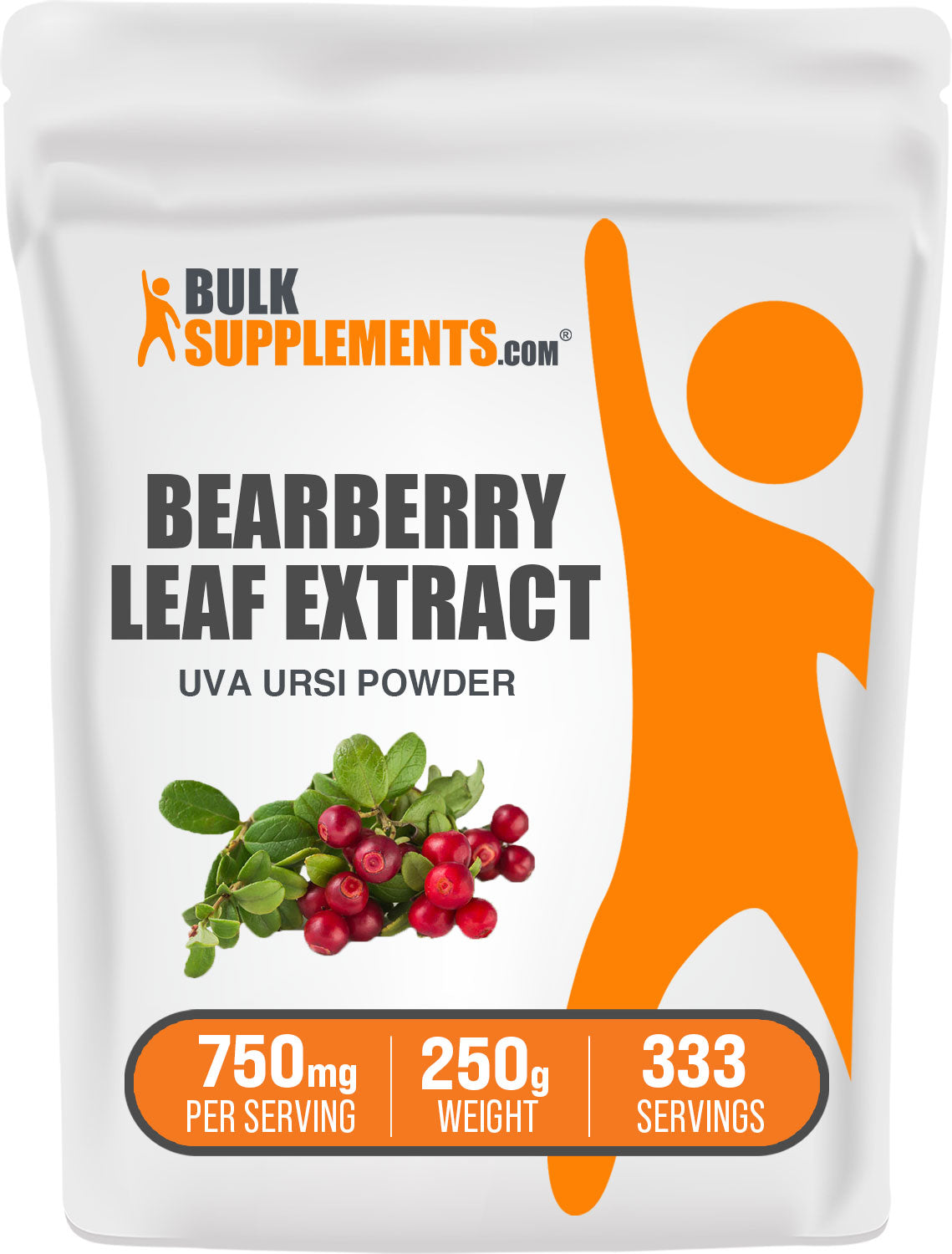 BulkSupplements.com Bearberry Leaf Extract Powder 250g Bag