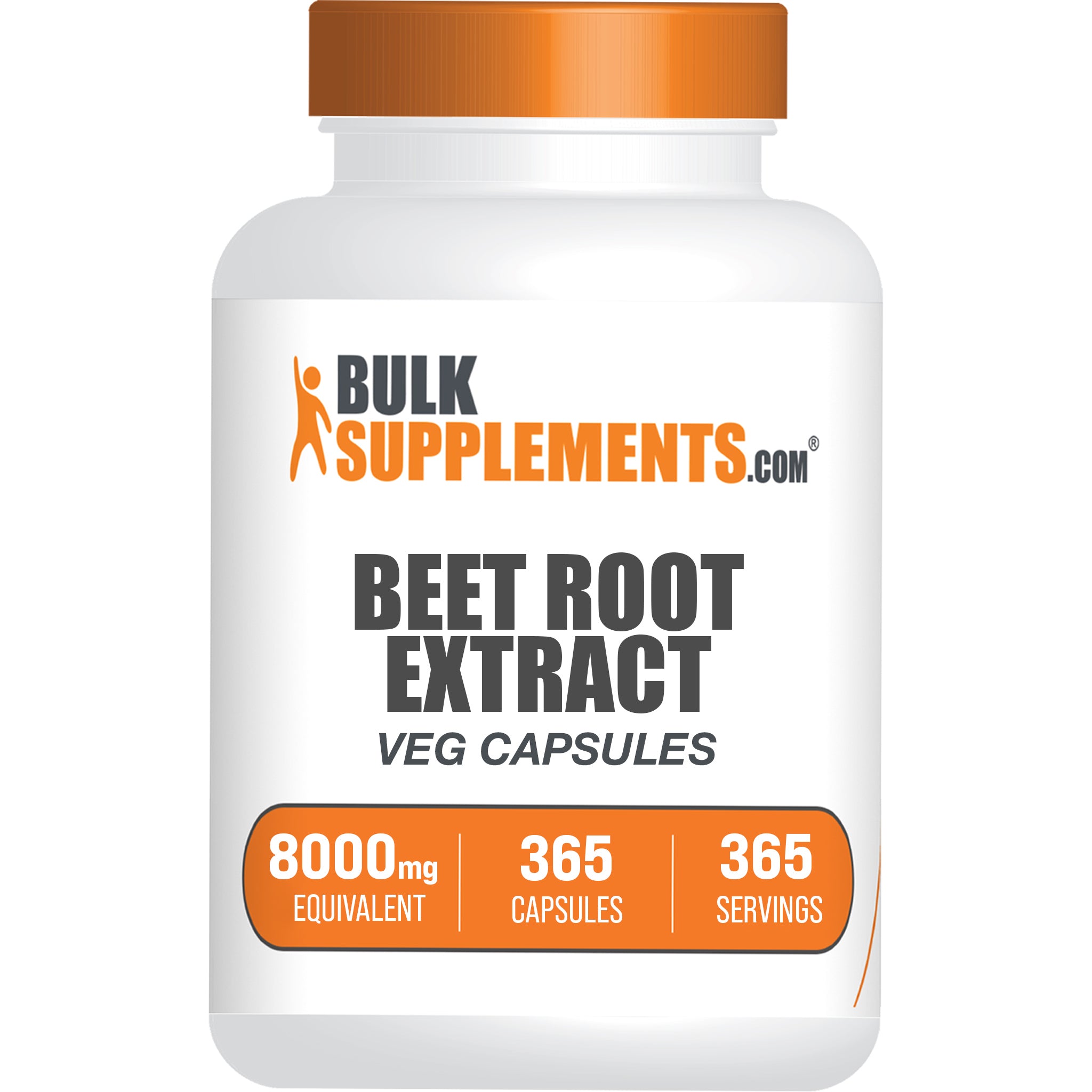 BulkSupplements.com Beet Root Extract 365 ct Capsules Bottle