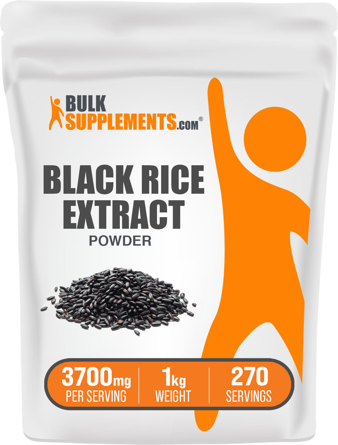 1kg bag black rice powder