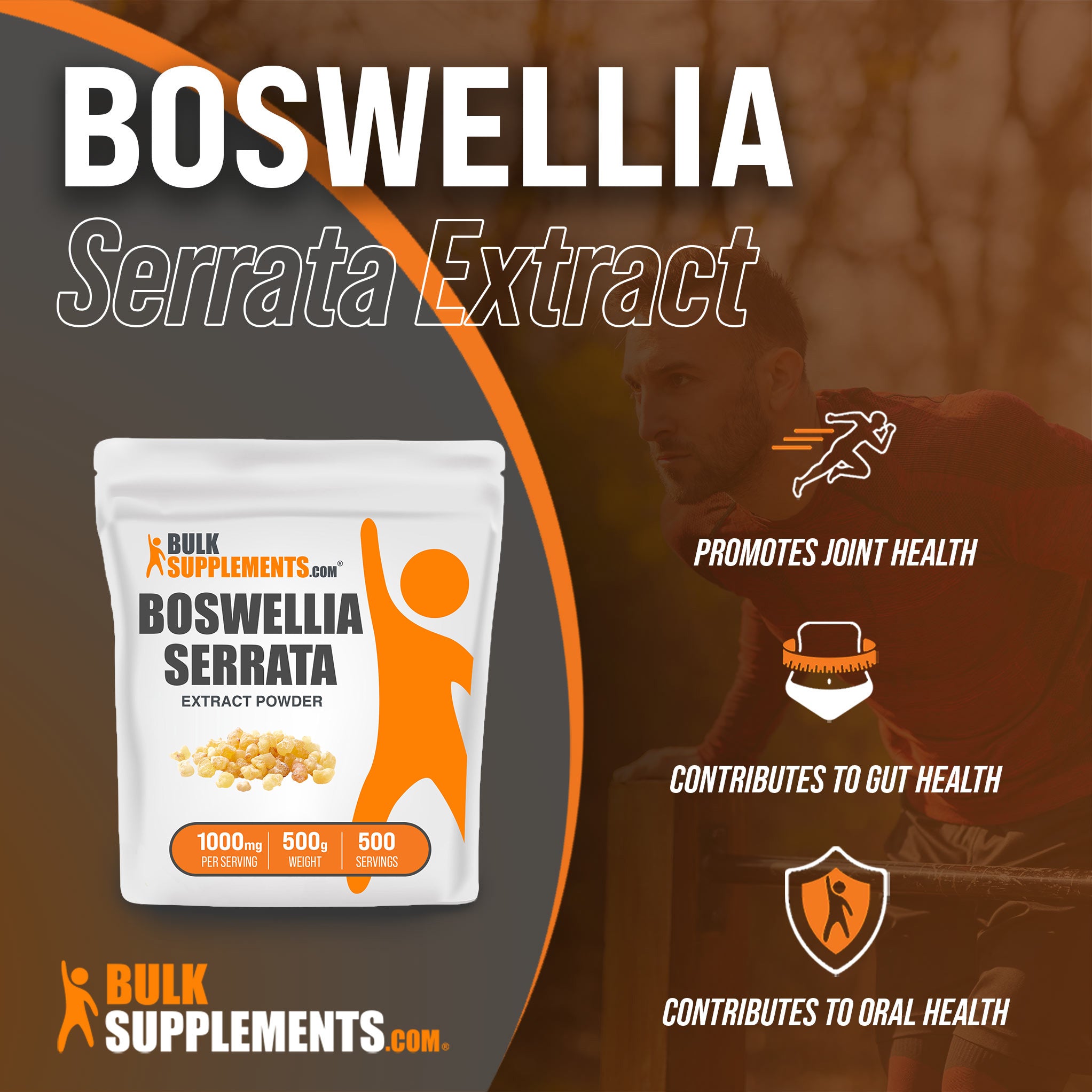 Benefits of 500g Boswellia Serrata Extract; anti inflammatory supplement