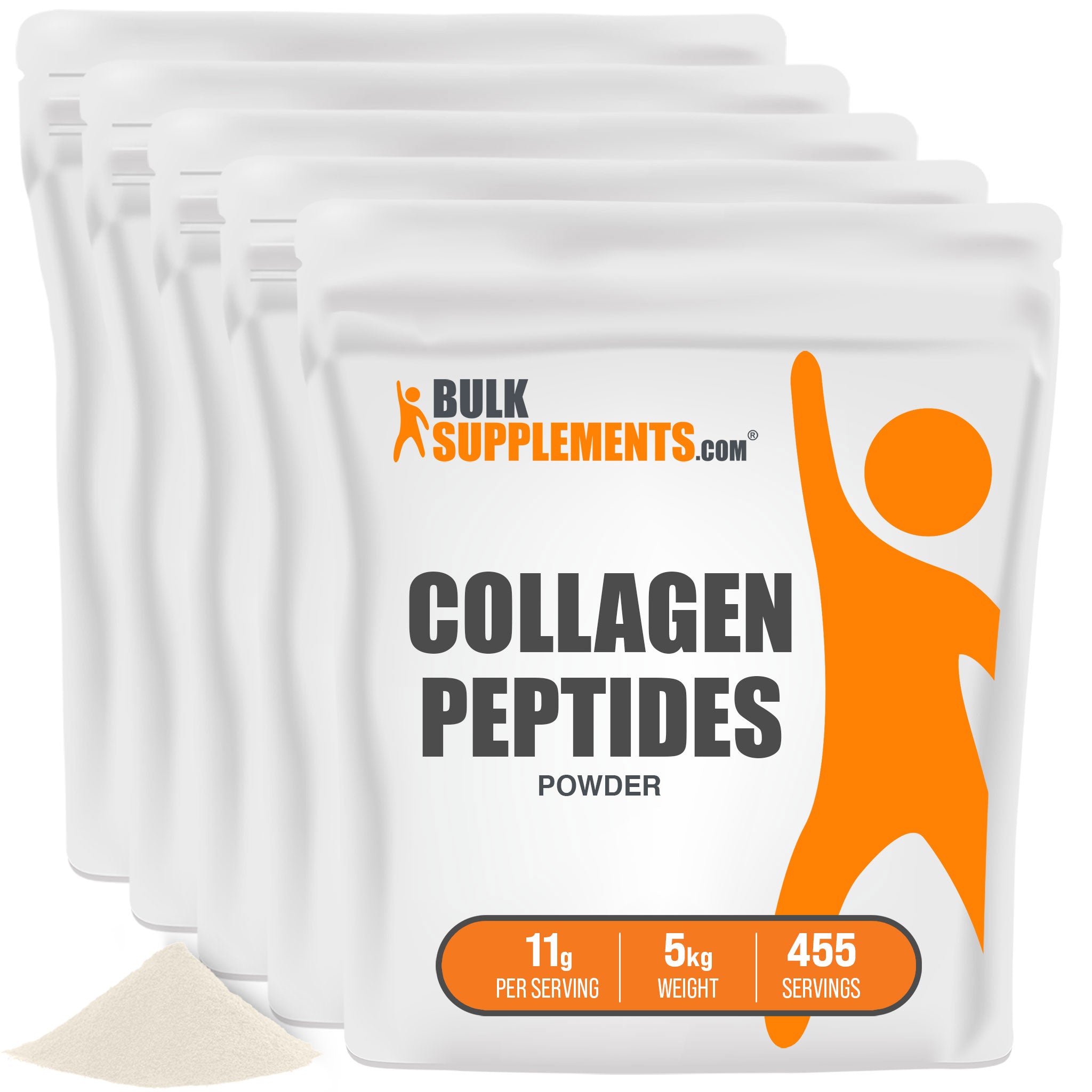 BulkSupplements Collagen Peptides Powder 5 Kilograms bags