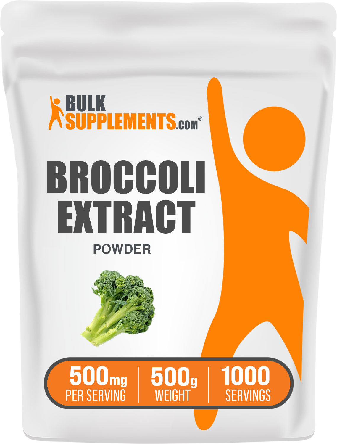 BulkSupplements.com Broccoli Extract Powder 500g Bag