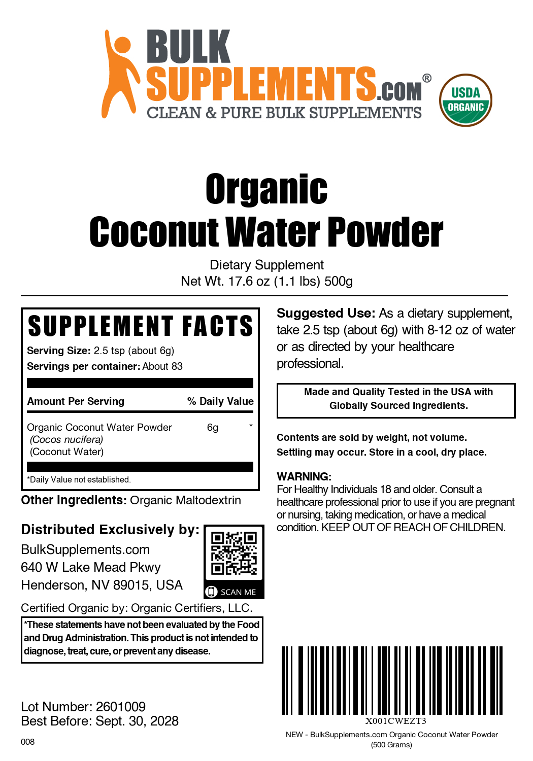 Poudre D'Eau De Coco