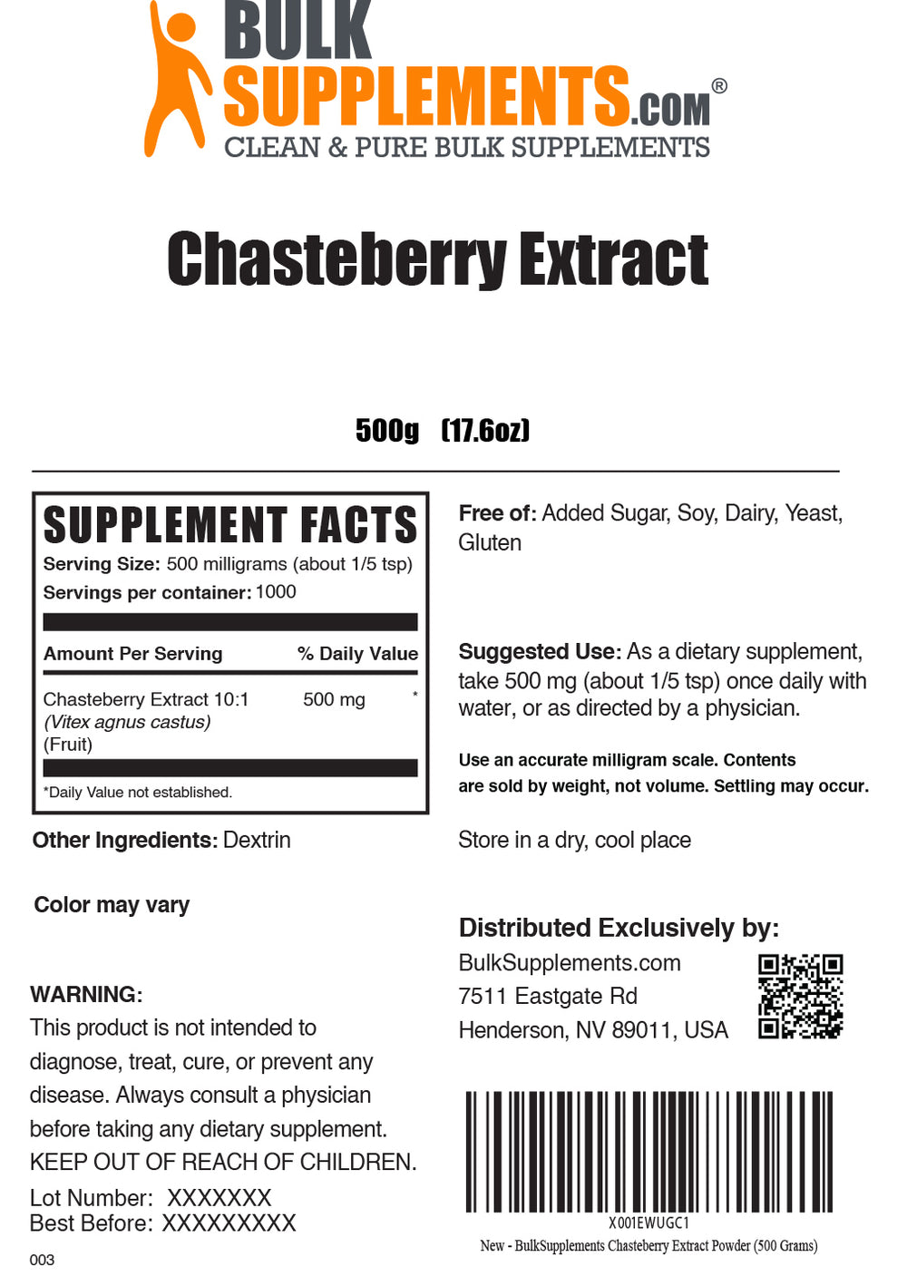 Chasteberry Extract | Vitex agnus-castus Extract