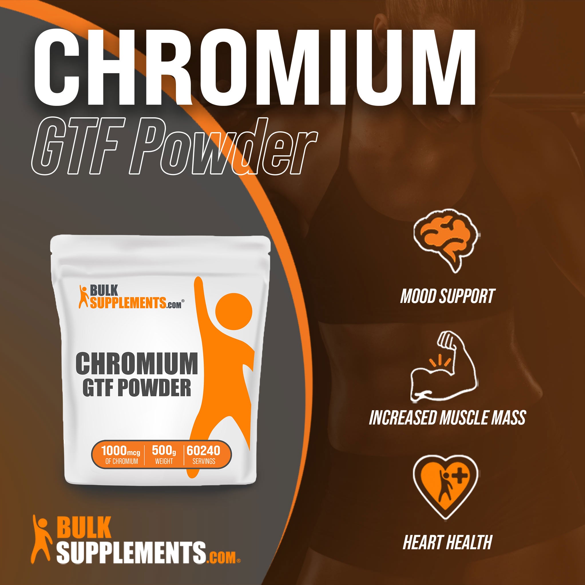 Benefits of 1000mcg Chromium GTF Powder - 500g bag variety