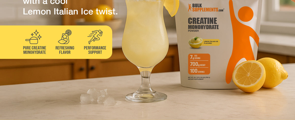 Creatine Lemon Italian Ice - Cool, Refreshing Performance Boost
