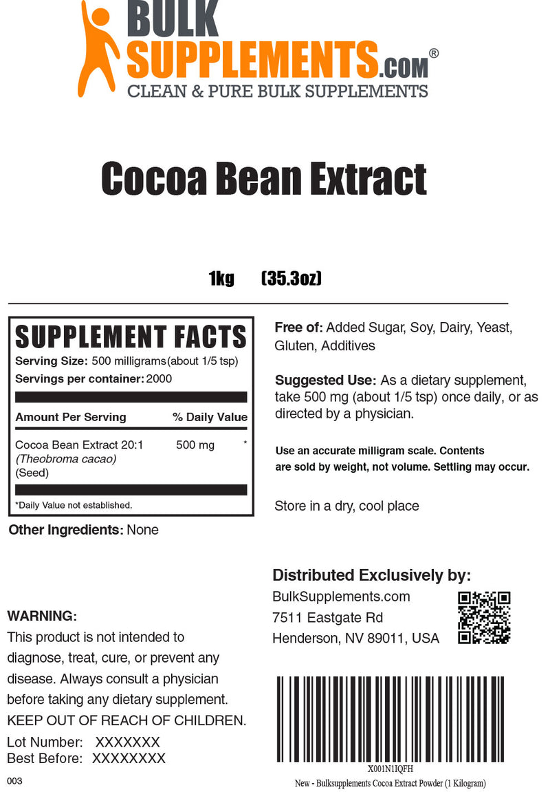 Theobroma cacao Extract Cocoa Bean Extract Cacao Bean Extract