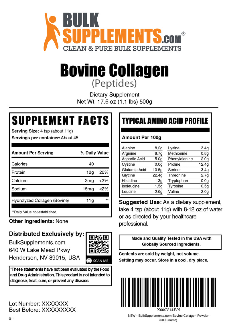 Bovine Collagen | Peptides | Collagen Supplement