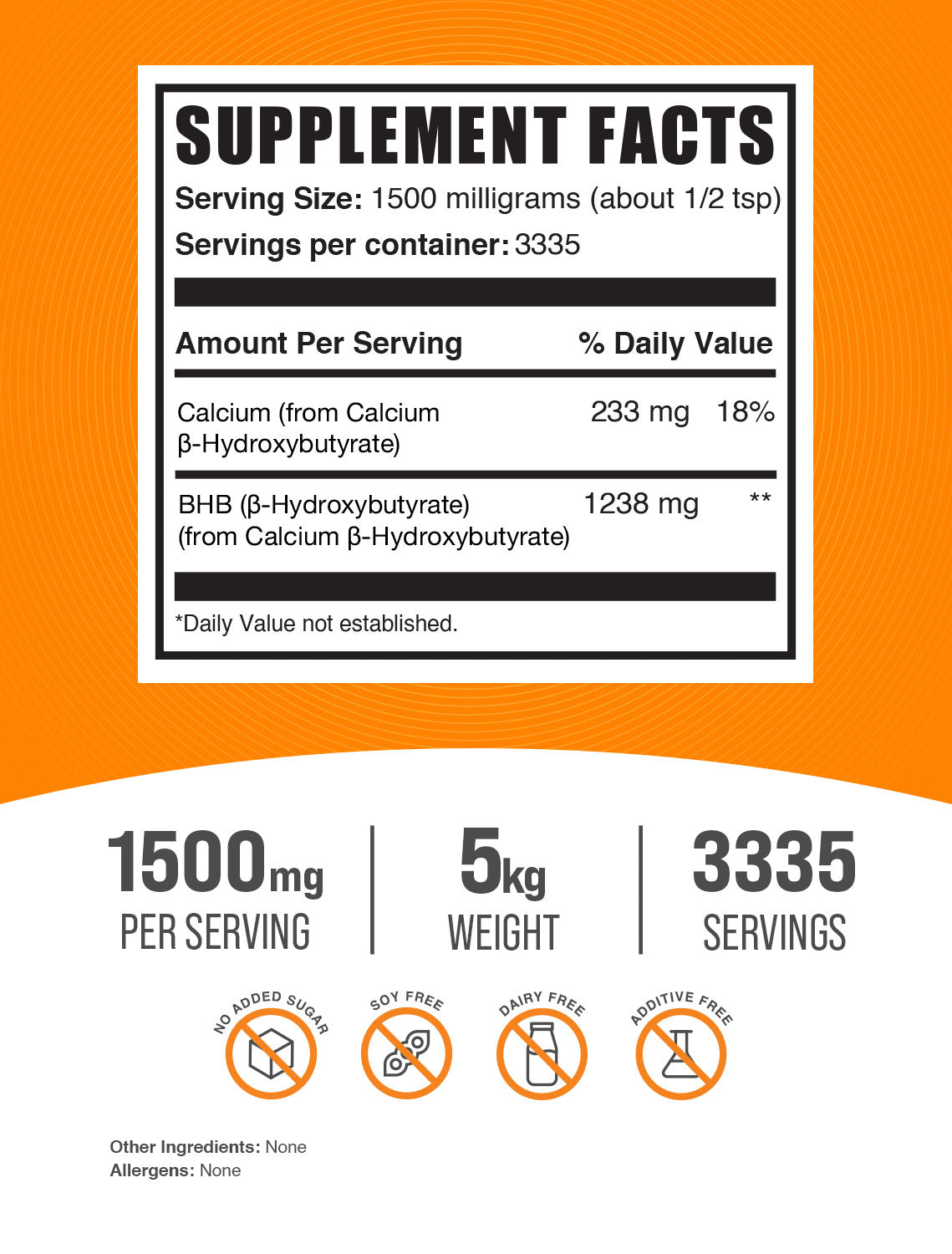 Calcium BHB 5kg label 