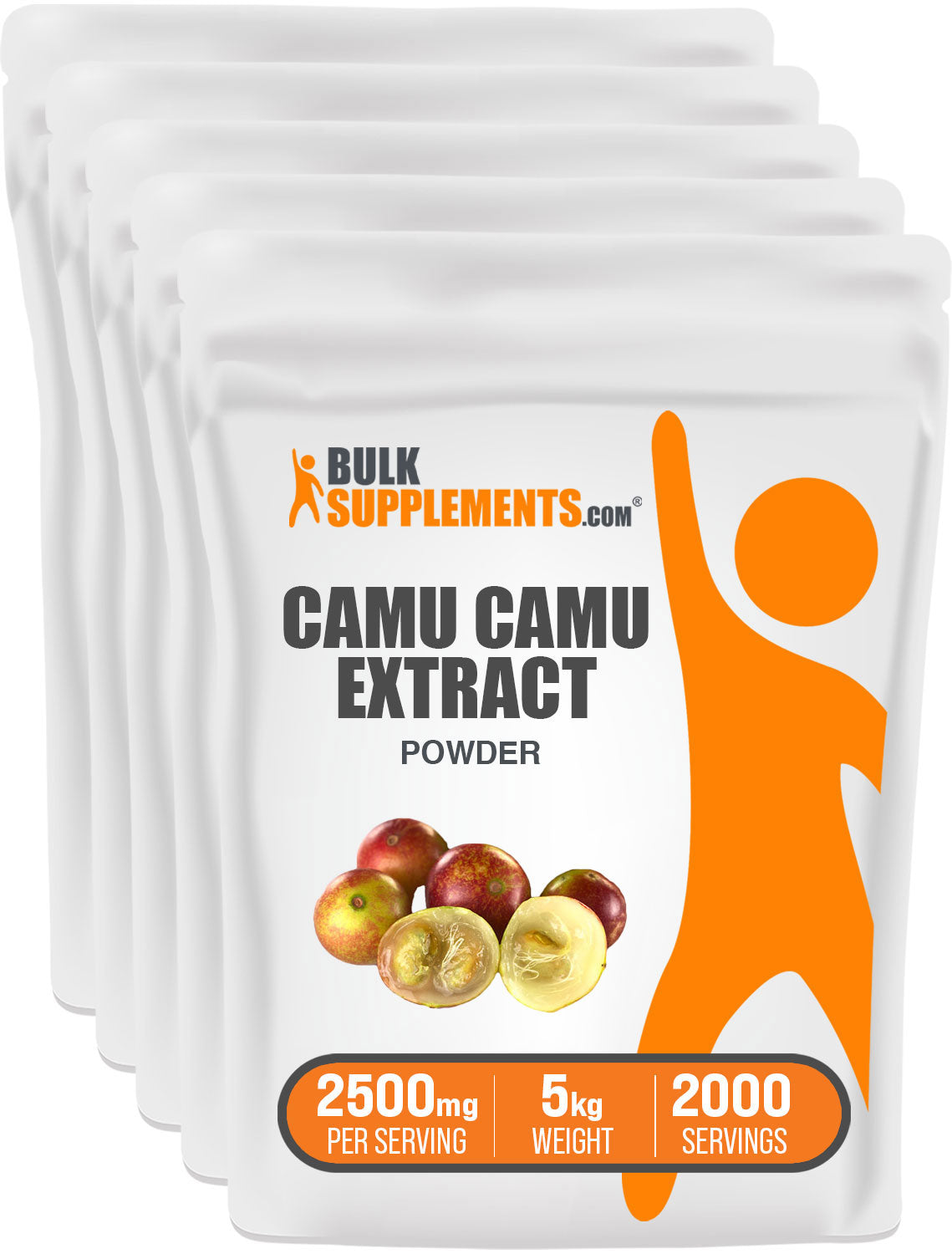BulkSupplements Camu Camu Extract 5 Kilograms set of 5 bags