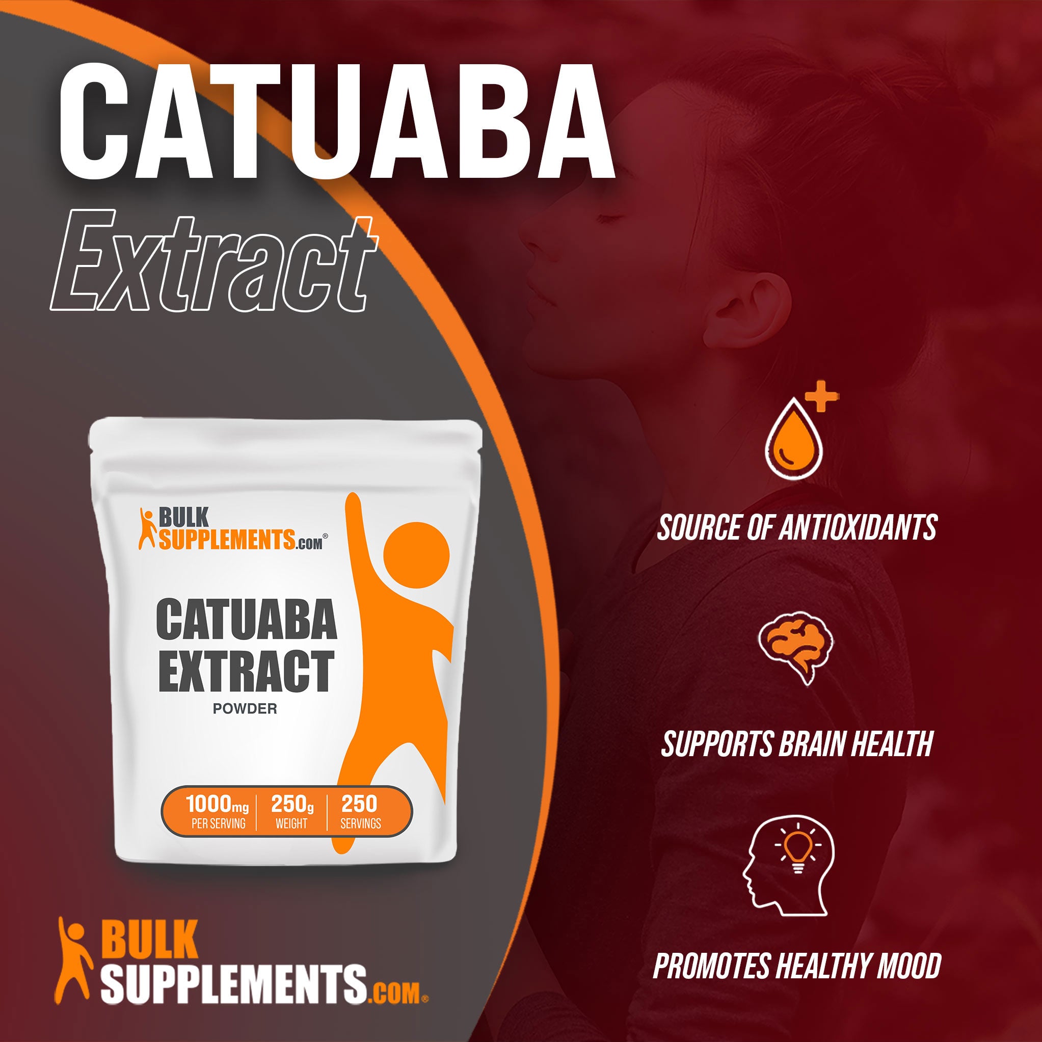 Benefits of Catuaba Extract; source of antioxidants, supports brain health, promotes healthy mood