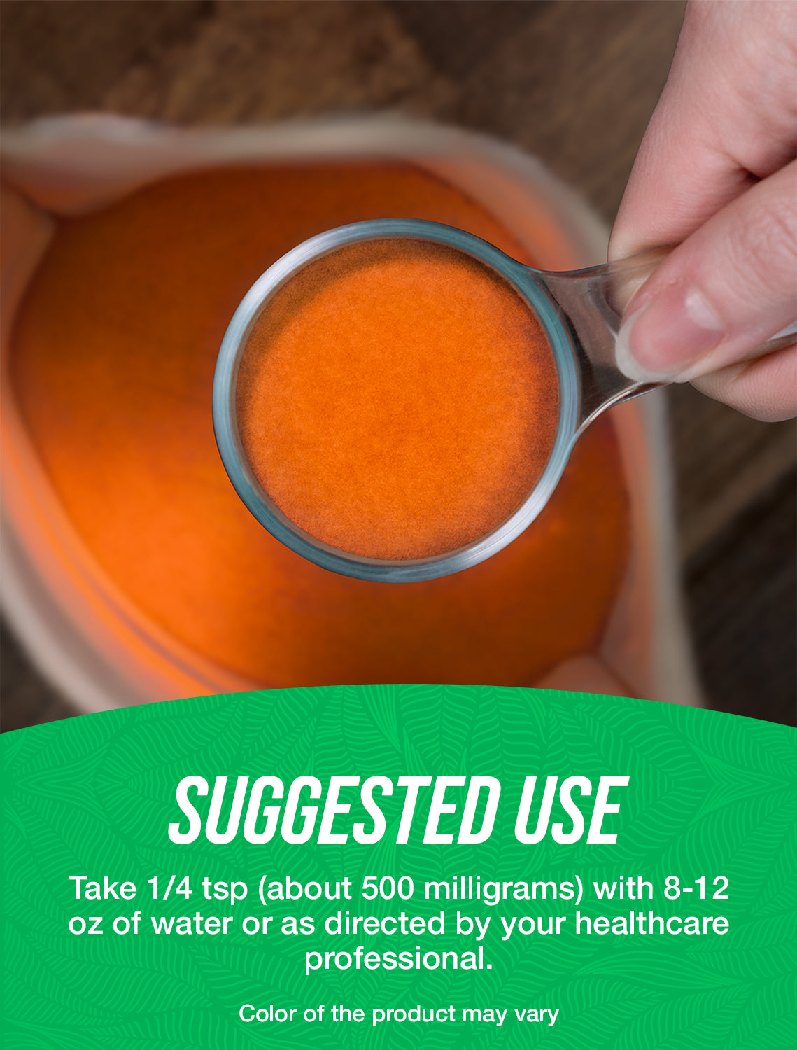 Cayenne pepper 40000 HU powder \suggested use image