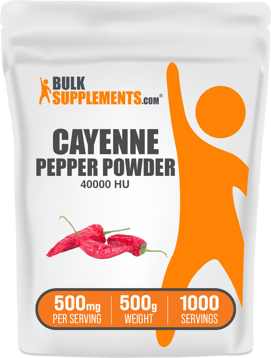BulkSupplements.com Cayenne Pepper Powder 40000 HU Bag