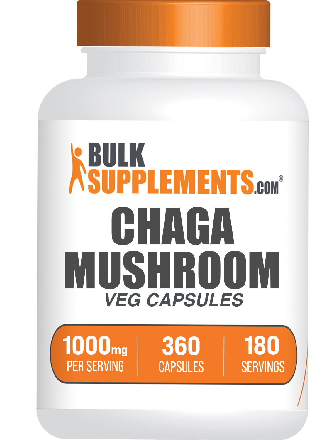 Chaga Mushroom 360 ct Capsules Bottle