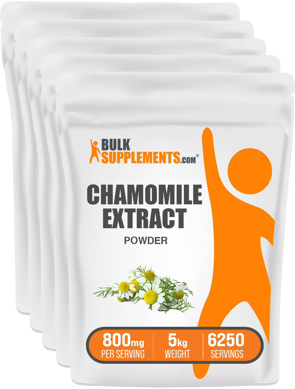 BulkSupplements Chamomile Extract Powder 5 Kilograms set of 5 bags