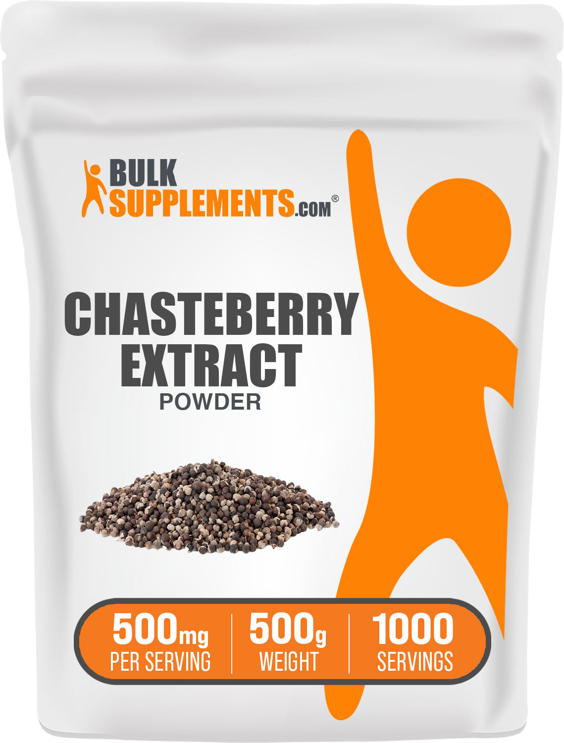 BulkSupplements.com Chasteberry Extract Powder 500g Bag