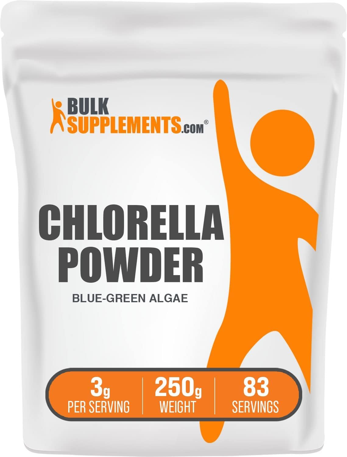 BulkSupplements.com Chlorella Powder 250g Bag