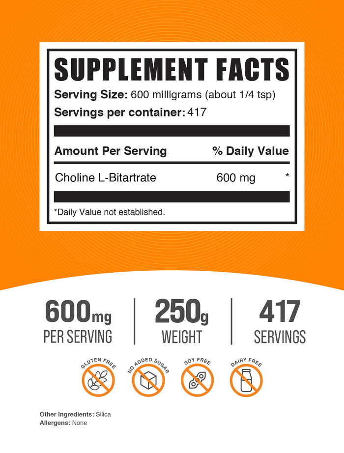 Choline LBitartrate Powder Choline Bitartrate Supplement