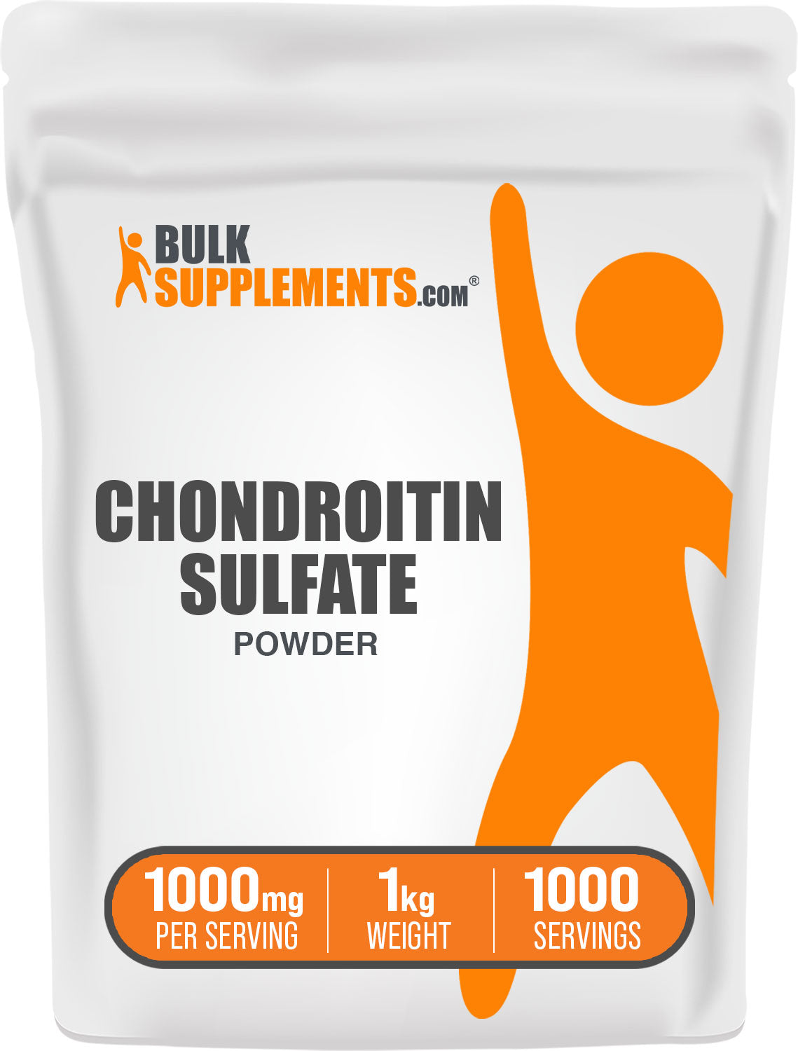 BulkSupplements.com Chondroitin Sulfate Powder 1 kilogram bag