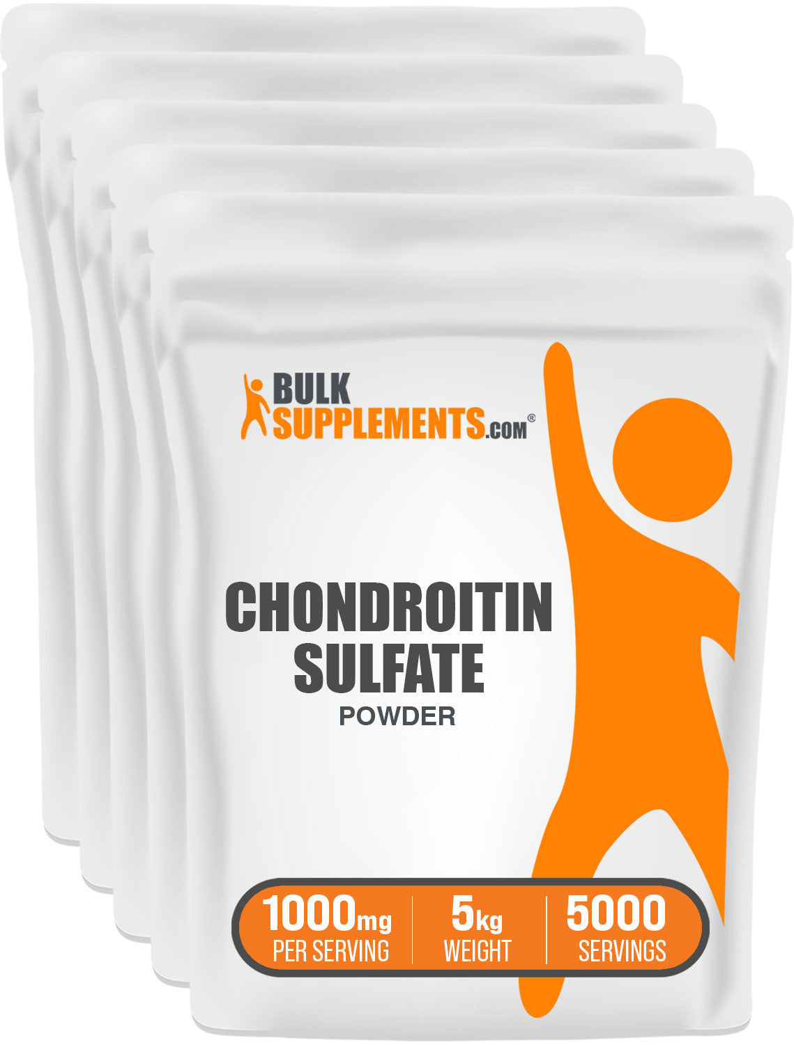 BulkSupplements.com Chondroitin Sulfate Powder 5 kilograms bag