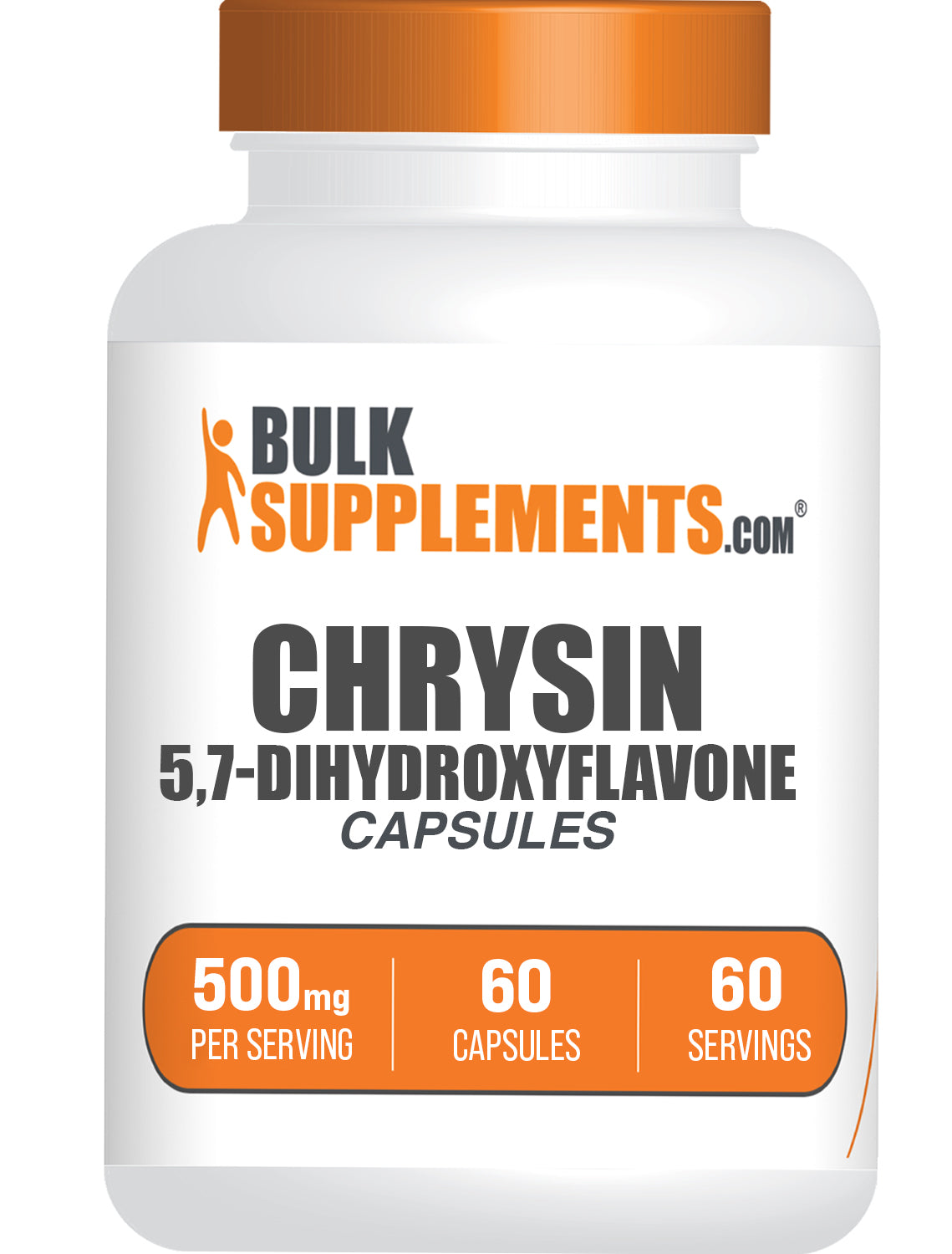 BulkSupplments.com Chrysin 60 capsules bottle image