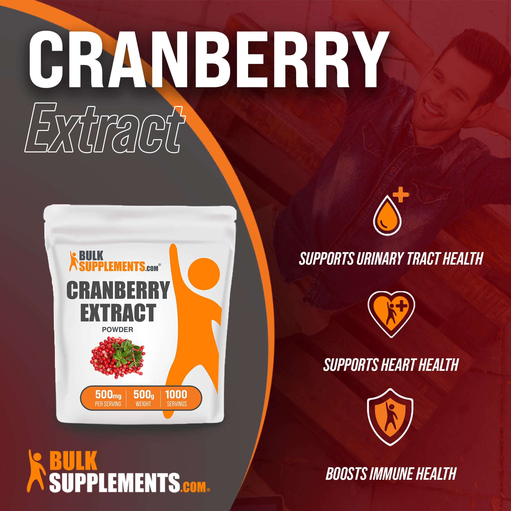 Benefits of Cranberry Extract; supports urinary tract health, supports heart health, boosts immune health