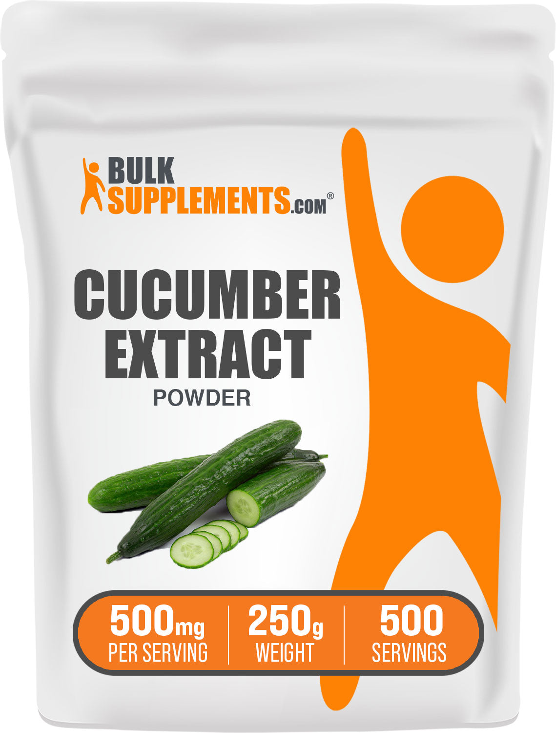 BulkSupplements.com Cucumber Extract Powder 250g Bag