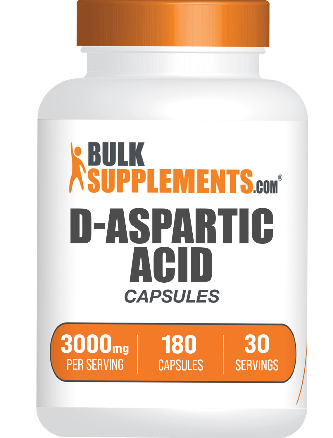 BulkSupplements D-Aspartic Acid Pills 180 capsules