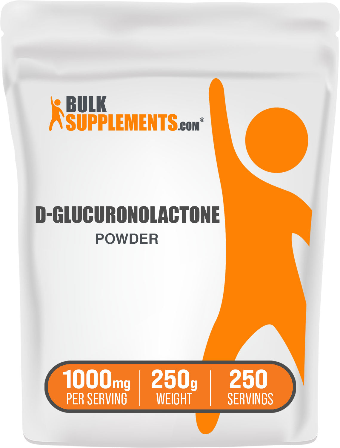 BulkSupplements.com D-Glucuronolactone Powder 250g Bag