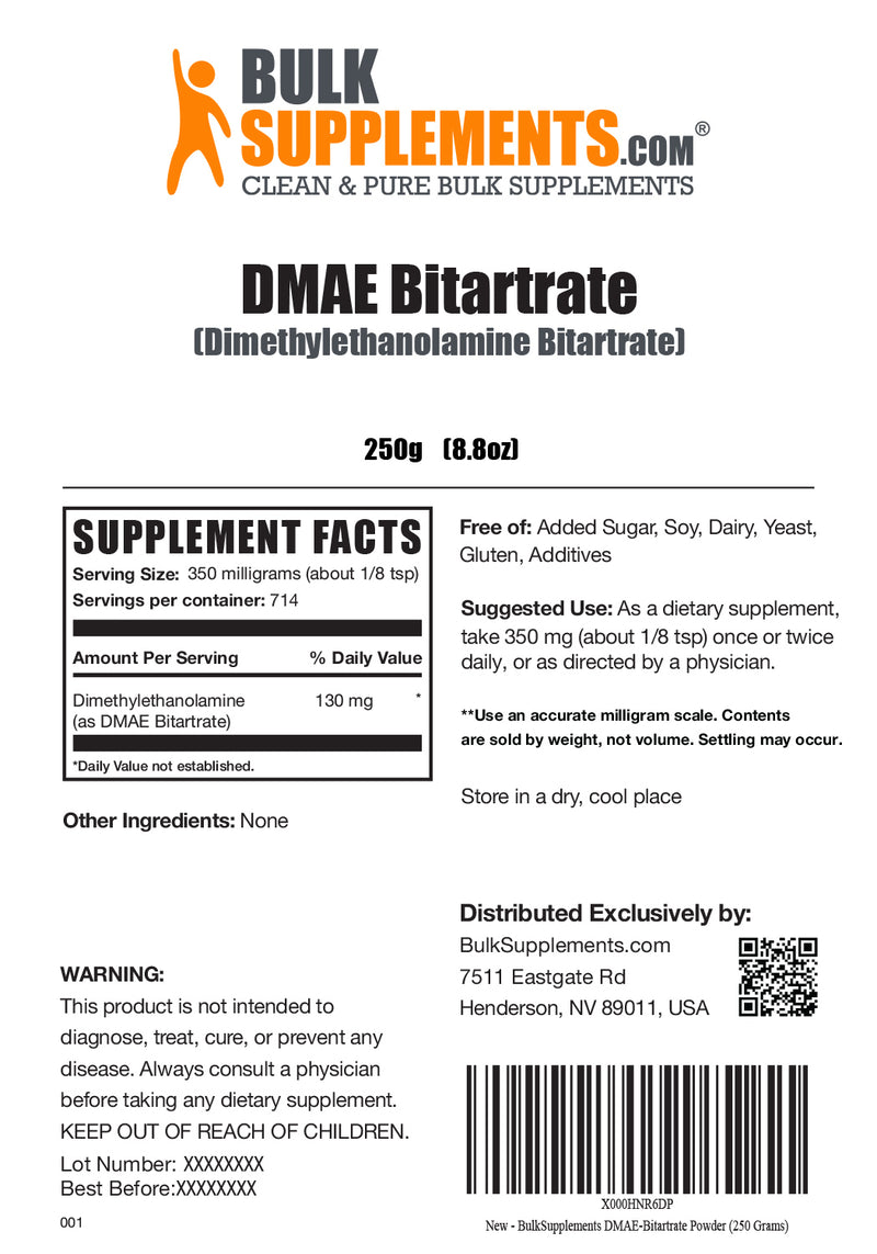 DMAEBitartrate Powder DMAE Supplement