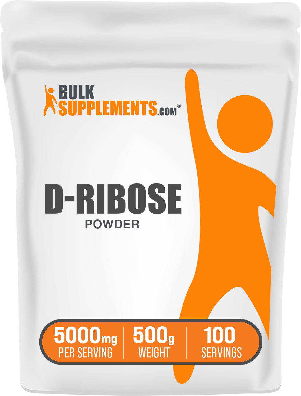 BulkSupplements.com D-Ribose Powder 500g bag